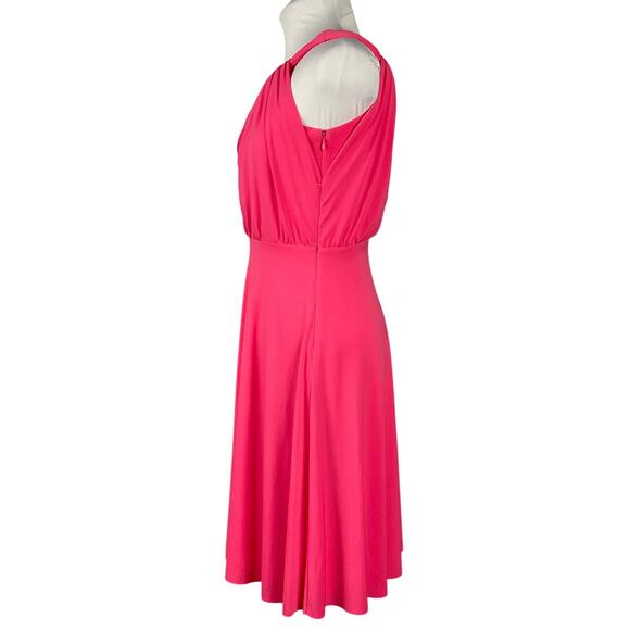 ANN TAYLOR Dress One Shoulder Cocktail Event HOCO sz 4 NWT NEW Pink Elegant - Picture 4 of 12